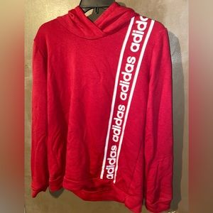 Maroon Adidas Hoodie - Large